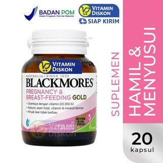 BLACKMORES PREGNANCY AND BREASTFEEDING GOLD BPOM KALBE - 20 CAPS