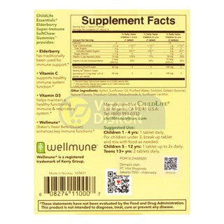 CHILDLIFE ELDERBERRY SUPER IMMUNE 30 GUMMIES