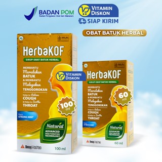 HERBAKOF SIRUP OBAT BATUK HERBAL STRONG MINT 60ML