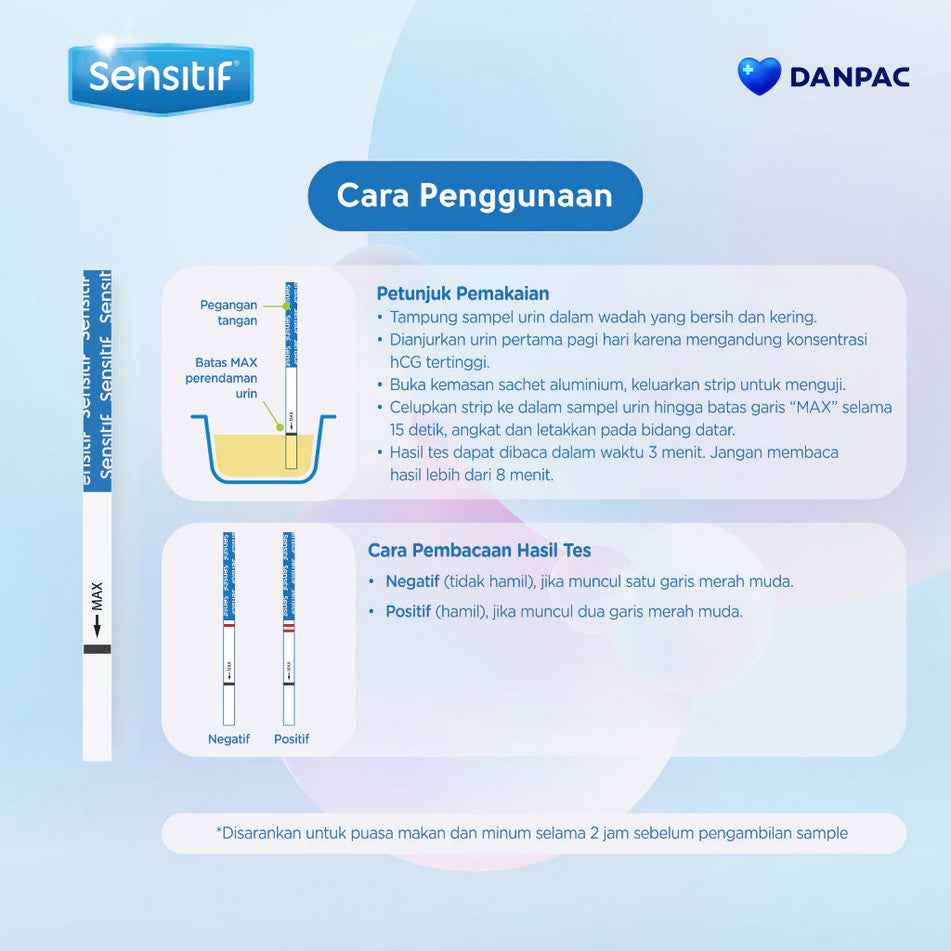 SENSITIF STRIP - ALAT TEST KEHAMILAN 1 STRIP