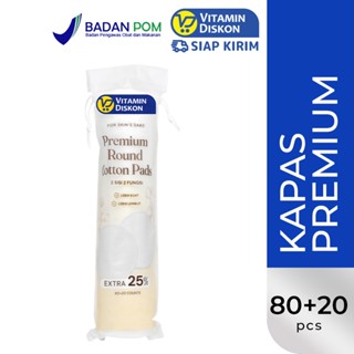 FOR SKIN'S SAKE FSS PREMIUM ROUND COTTON 80PADS