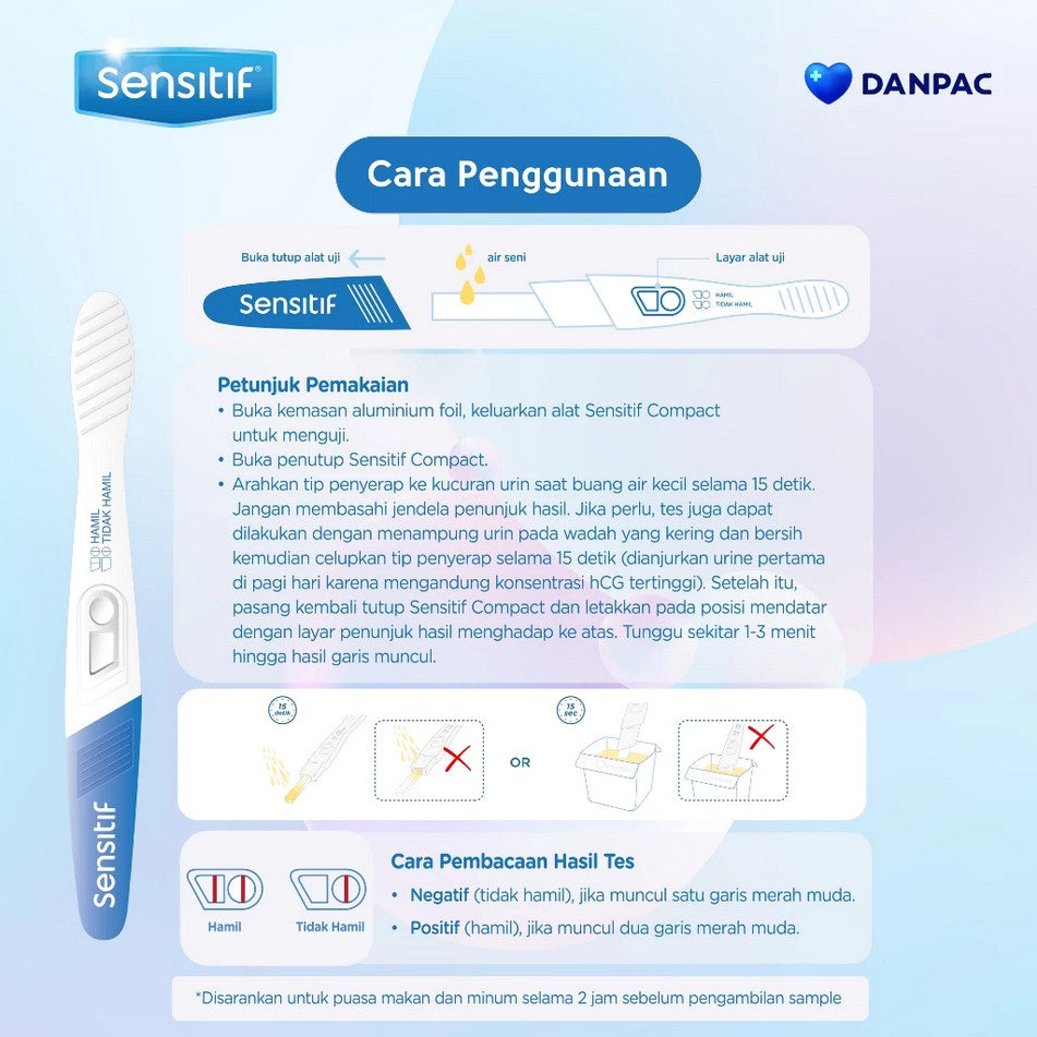 SENSITIF COMPACT - ALAT TES KEHAMILAN  1 PACK