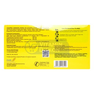 HERBAWELL DIABEDRINK JASMINE TEA POWDER DRINK STICKPACK ISI 24 PCS