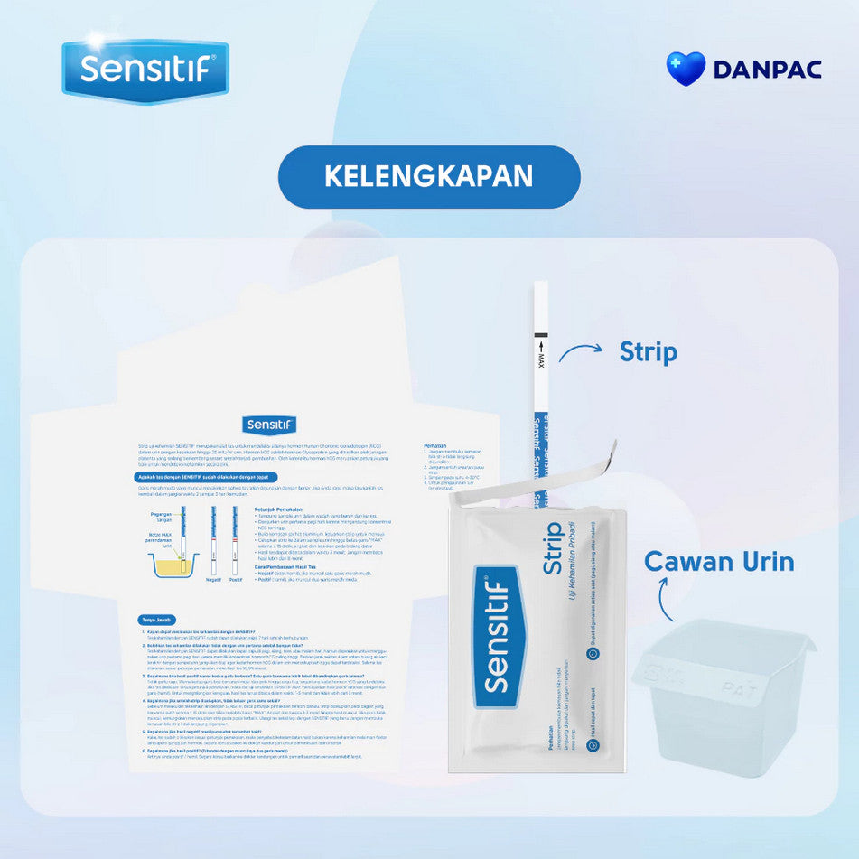 SENSITIF STRIP - ALAT TEST KEHAMILAN 1 STRIP