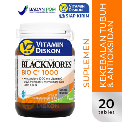 BLACKMORES BIO C 1000MG BPOM KALBE - 20 TAB