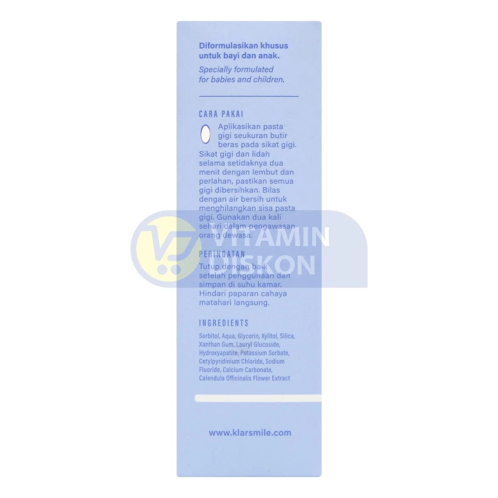 KLAR LITTLE TOOTHPASTE PLAIN - 50GR