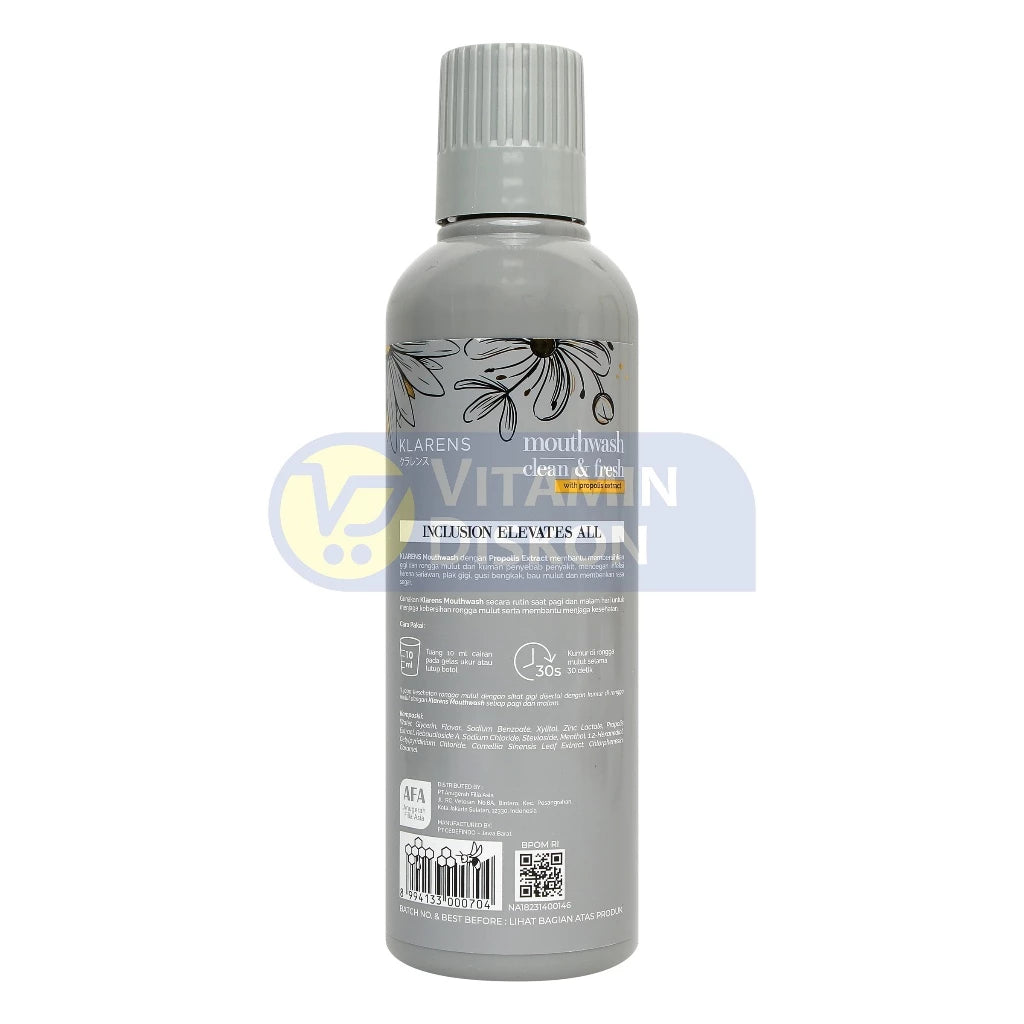 KLARENS ANTIBACTERIAL MOUTHWASH CLEAN AND FRESH - 320ML