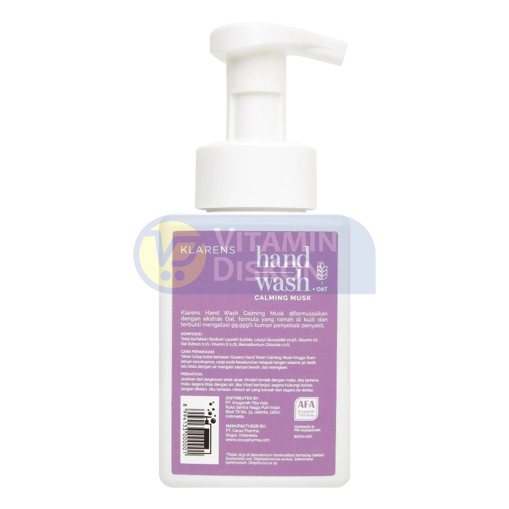 KLARENS HAND WASH CALMING MUSK - 300ML