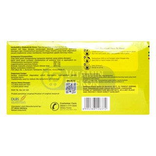HERBAWELL DIABEDRINK GREEN TEA POWDER DRINK STICKPACK ISI 24 PCS