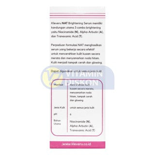 KLEVERU NAT BRIGHTENING SERUM 20ML