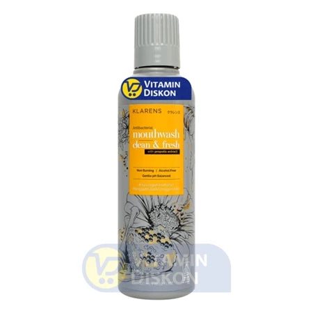 KLARENS ANTIBACTERIAL MOUTHWASH CLEAN AND FRESH - 320ML