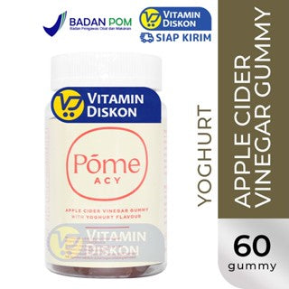 POME ACY APPLE CIDER VINEGAR GUMMY WITH YOGHURT FLAVOUR - 60 GUMMY