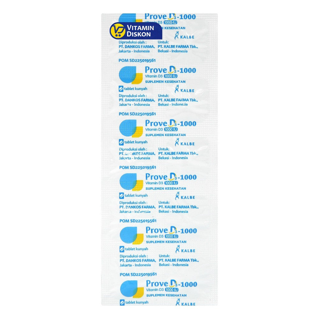 PROVE D3 1000 VITAMIN D3 1000 IU