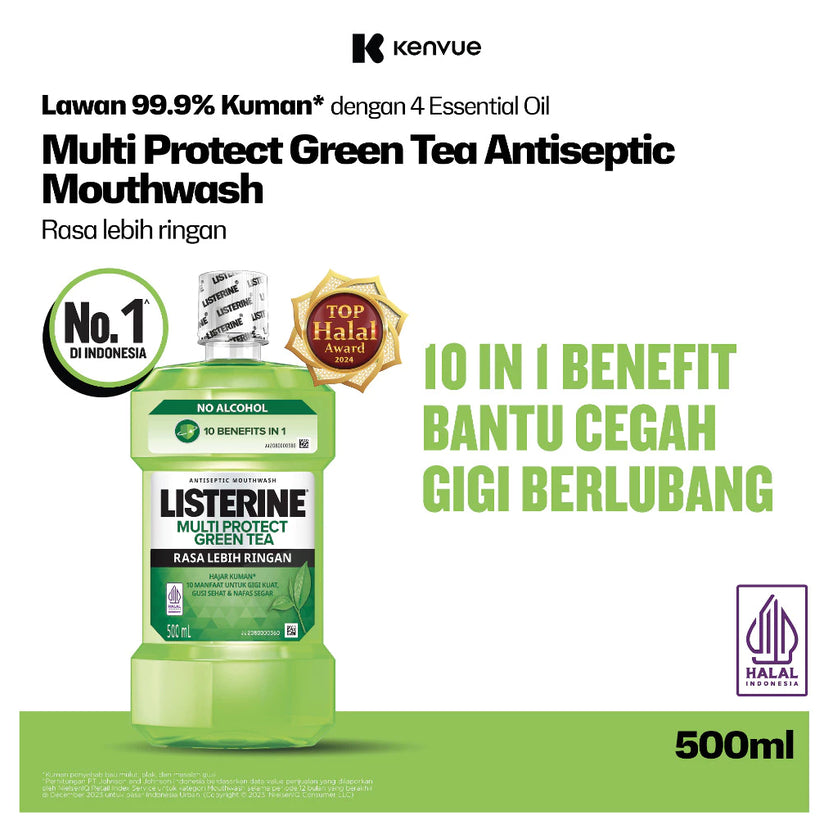 LISTERINE NATURAL GREEN TEA 500 ML