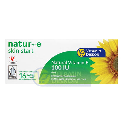 NATUR E SKIN START NATURAL VITAMIN E 100 IU ISI 8 KAPSUL LUNAK