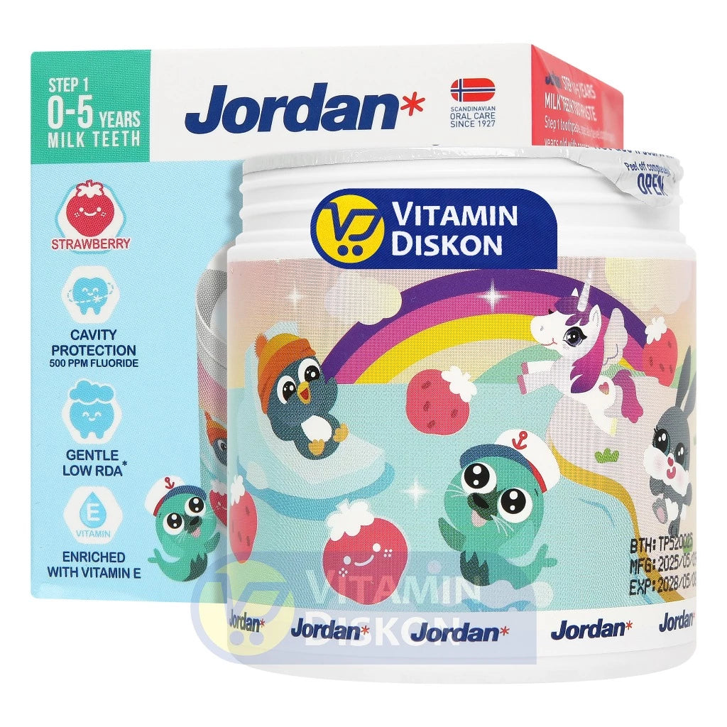 JORDAN KIDS TOOTHPASTE STEP 1 STRAWBERRY REFILL 188 GR