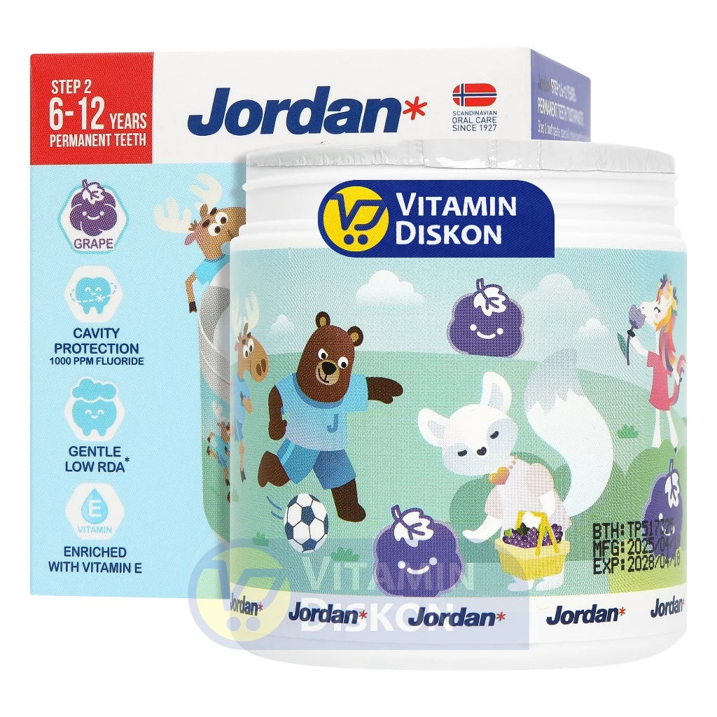 JORDAN KIDS TOOTHPASTE STEP 2 GRAPE REFILL 188 GR