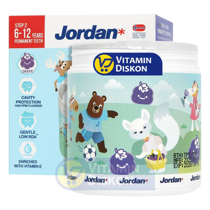 JORDAN KIDS TOOTHPASTE STEP 2 GRAPE REFILL 188 GR