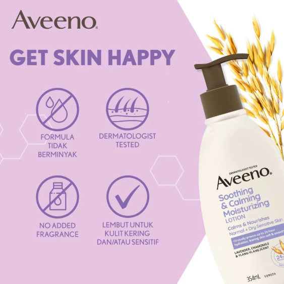 AVEENO SOOTHING AND CALMING MOISTURIZER LOTION 354 ML