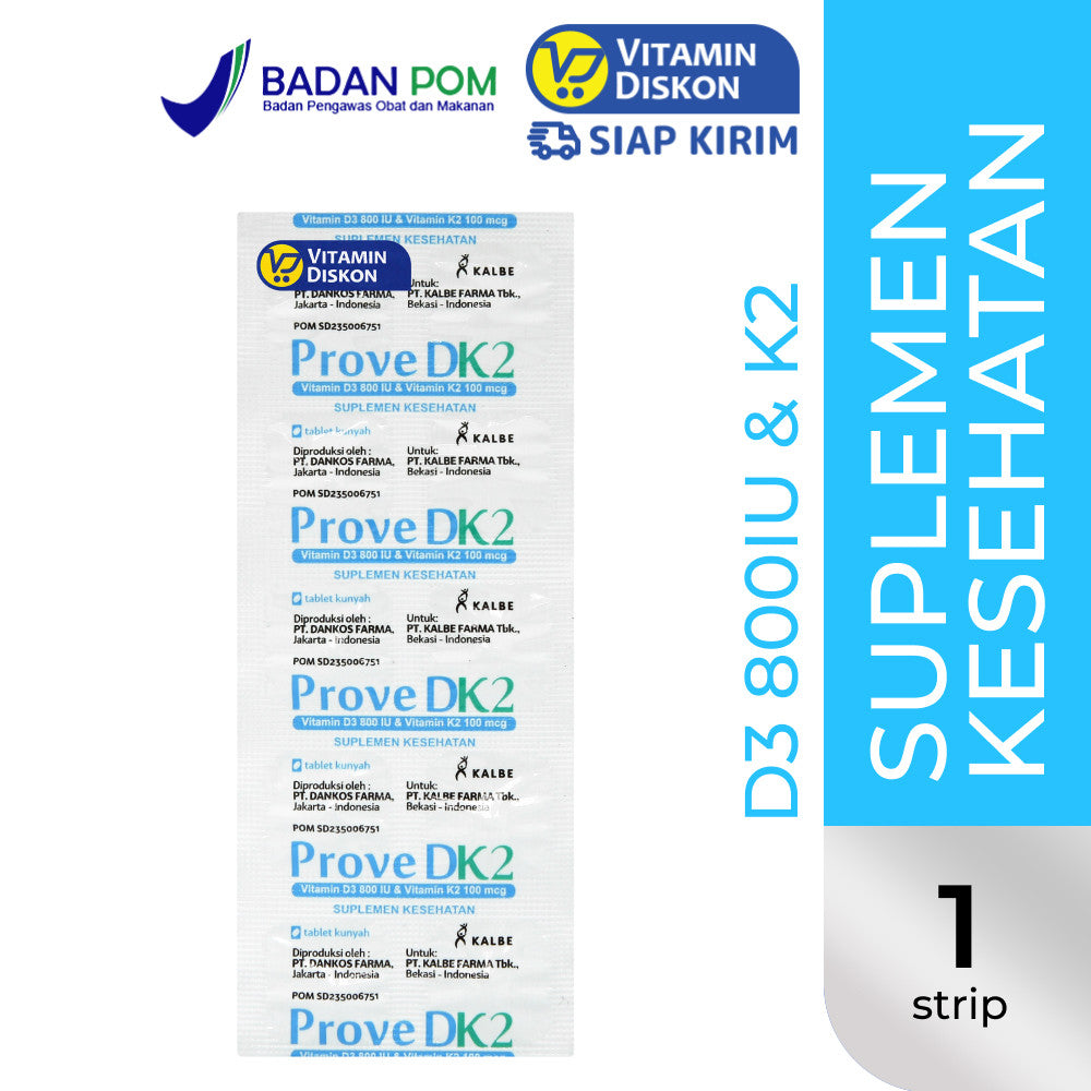 PROVE DK2 VITAMIN D3 800 IU & K2 100 MCG