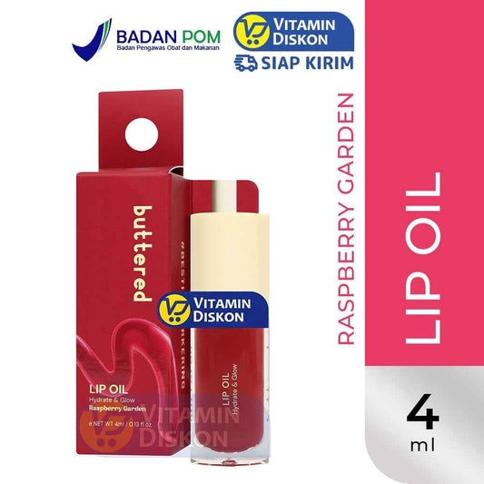 BUTTERED LIP OIL RASPBERRY GARDEN 4 ML