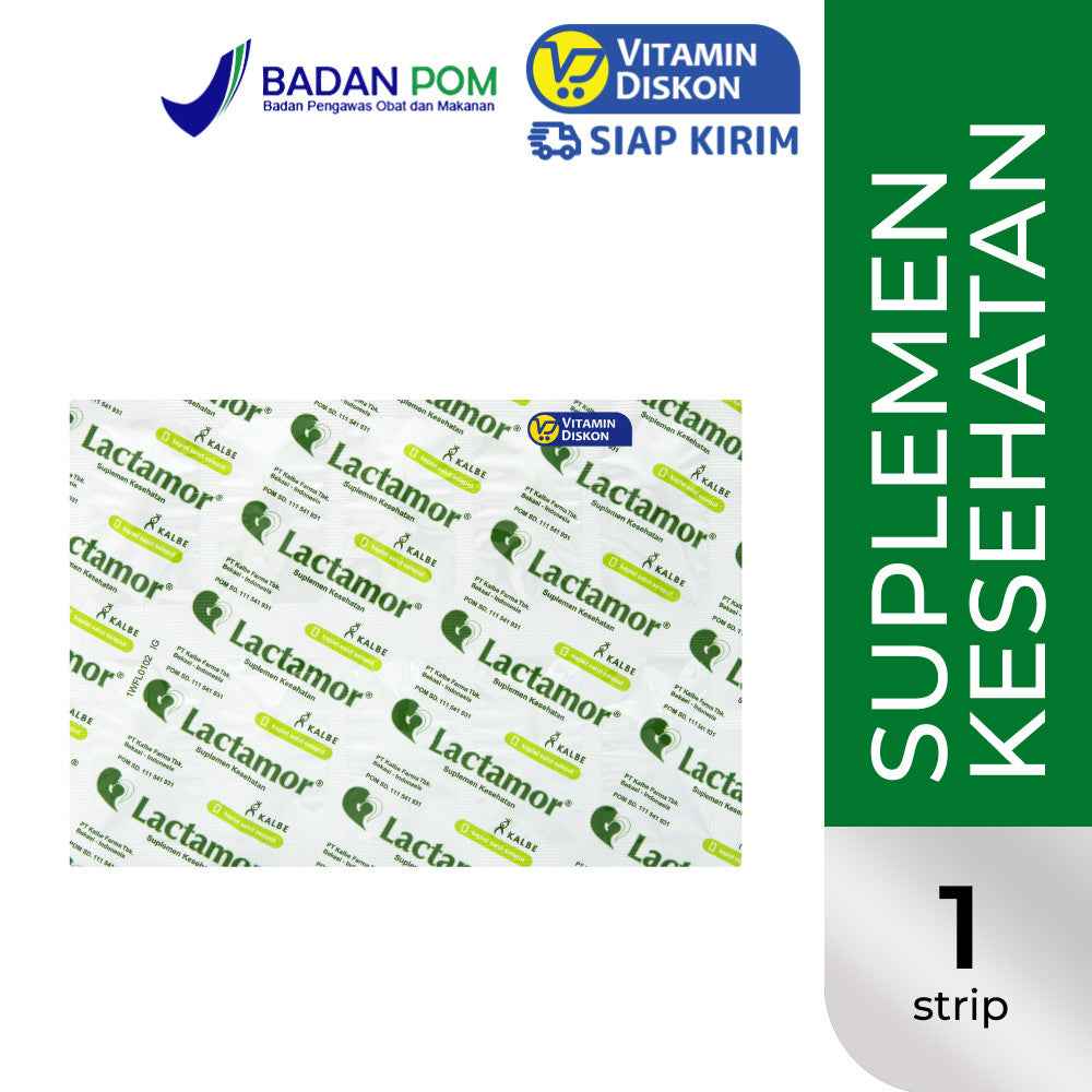 LACTAMOR SUPLEMEN PELANCAR ASI 1 STRIP ISI 10 TABLET