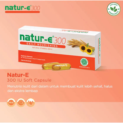 NATUR E ACTIVE BEAUTY NATURAL VITAMIN E 300 IU ISI 32 KAPSUL LUNAK