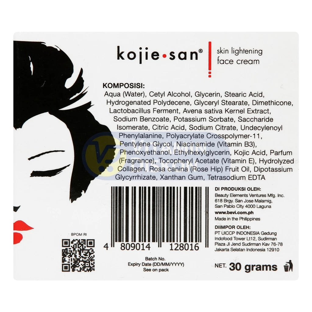 KOJIE SAN SKIN LIGHTENING FACE CREAM WITH HYDRAMOIST 30 GR