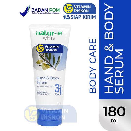 NATUR E WHITE BRIGHTENING HAND AND BODY SERUM 180 ML