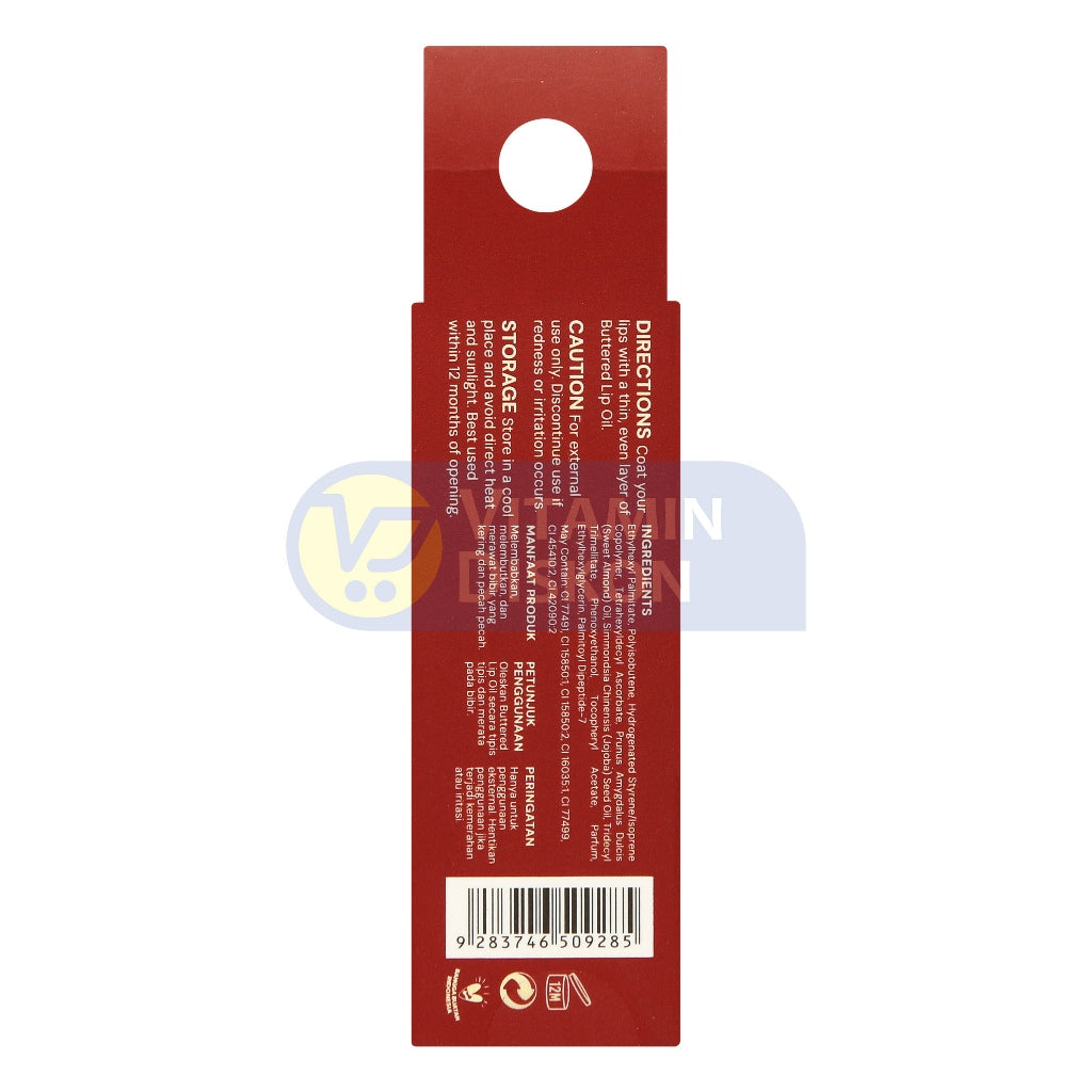 BUTTERED LIP OIL HIBISCUS PINK 4 ML