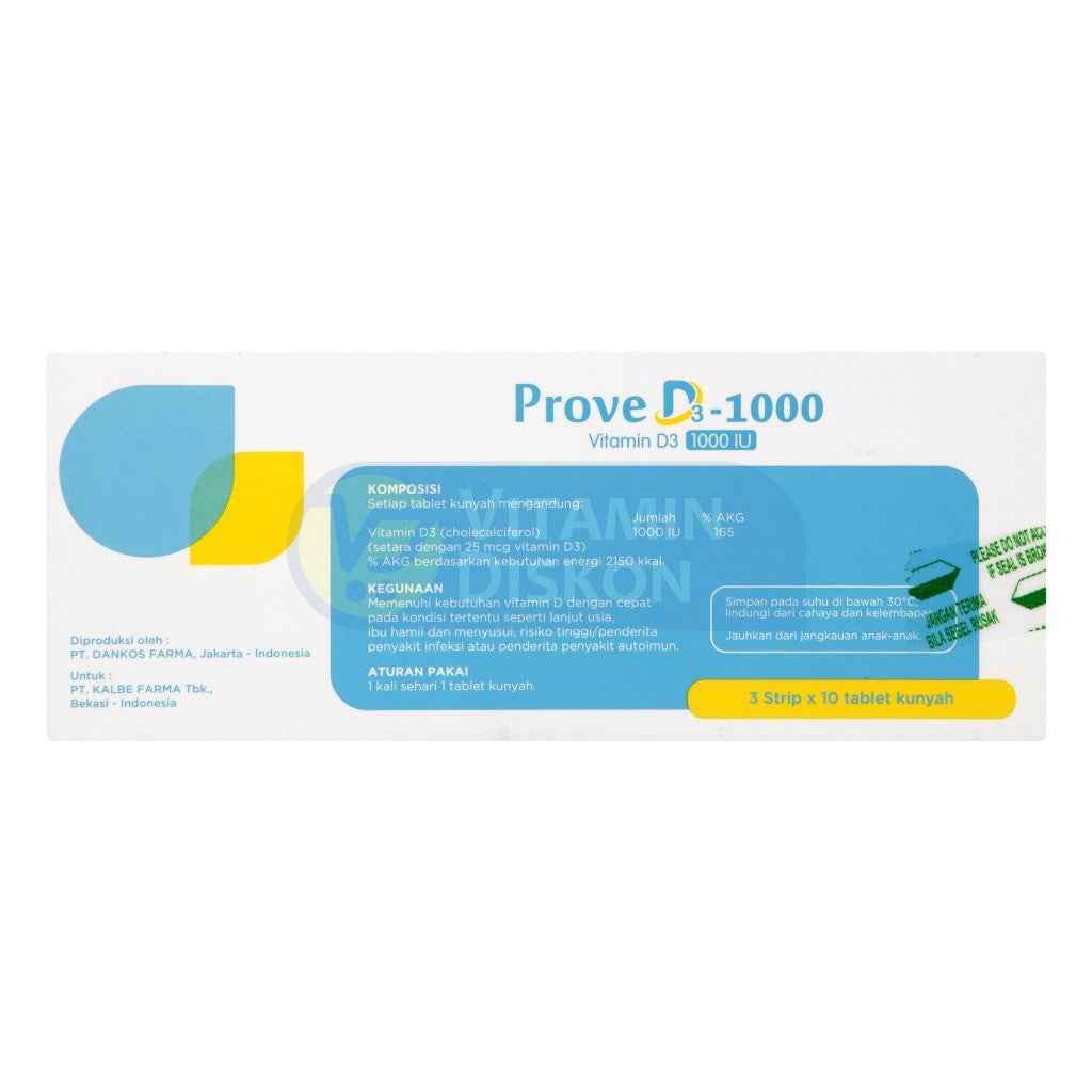 PROVE D3 1000 VITAMIN D3 1000 IU