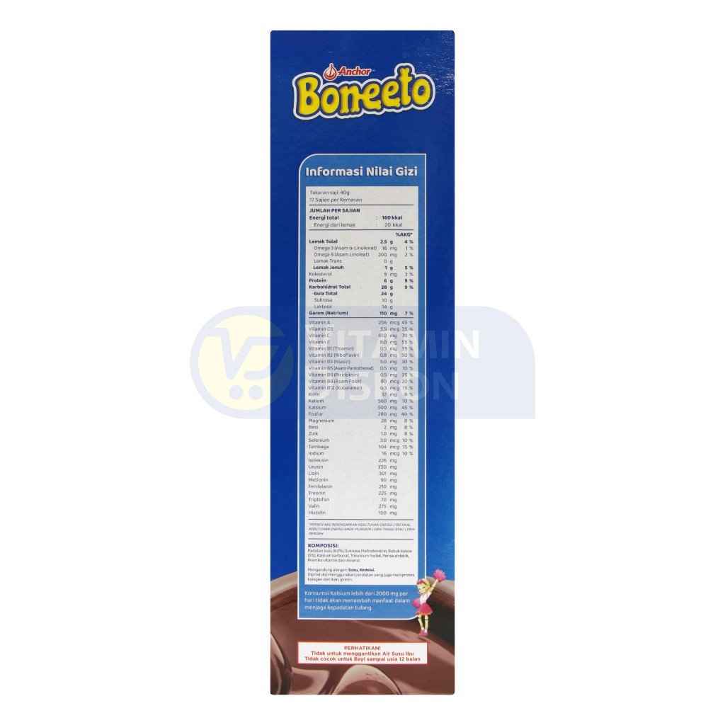 BONEETO CHOCO 685G | SUSU BUBUK ANAK-ANAK, RASA COKELAT, PERTUMBUHAN ANAK, TUMBUH KEMBANG ANAK, KEKUATAN TULANG, DAYA TAHAN TUBUH, IMUNITAS TUBUH