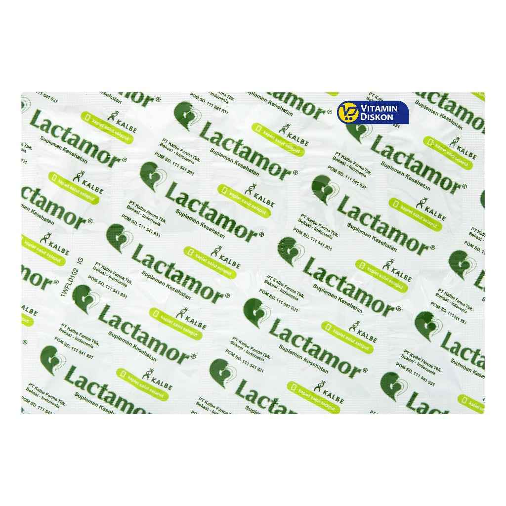 LACTAMOR SUPLEMEN PELANCAR ASI 1 STRIP ISI 10 TABLET