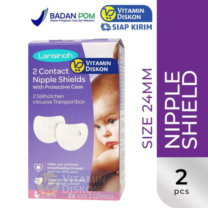 LANSINOH CONTACT NIPPLE SHIELDS 24 MM