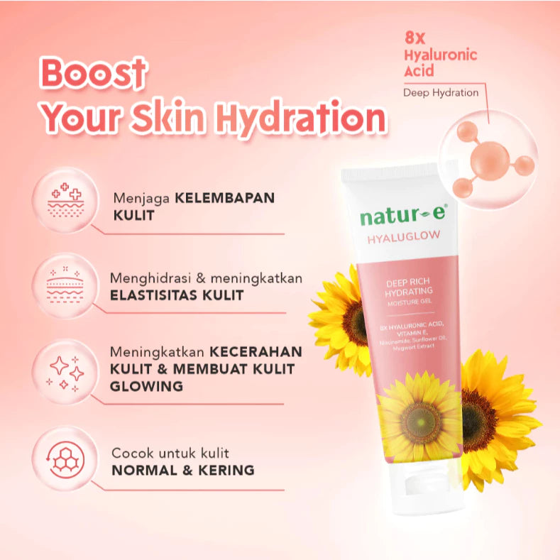 NATUR E HYALUGLOW DEEP RICH HYDRATING MOISTURE GEL 30 ML