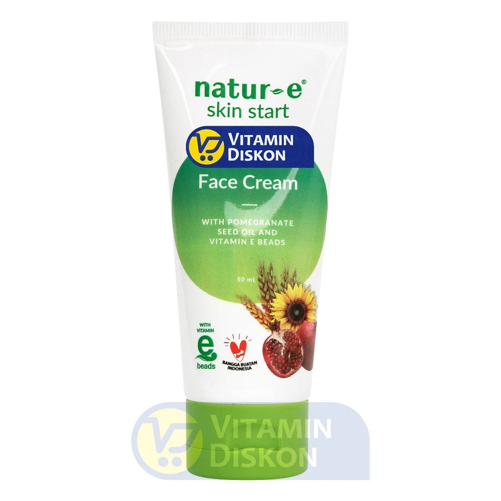 NATUR E SKIN START FACE CREAM WHIT POMEGRANATE SEED OIL AND VITAMIN E BEADS 50 ML