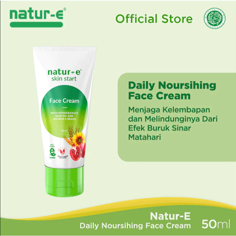 NATUR E SKIN START FACE CREAM WHIT POMEGRANATE SEED OIL AND VITAMIN E BEADS 50 ML
