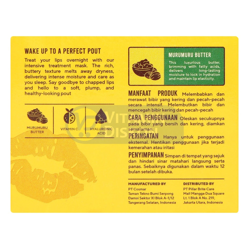 BUTTERED LIP MASK WATERMELON 10 GR