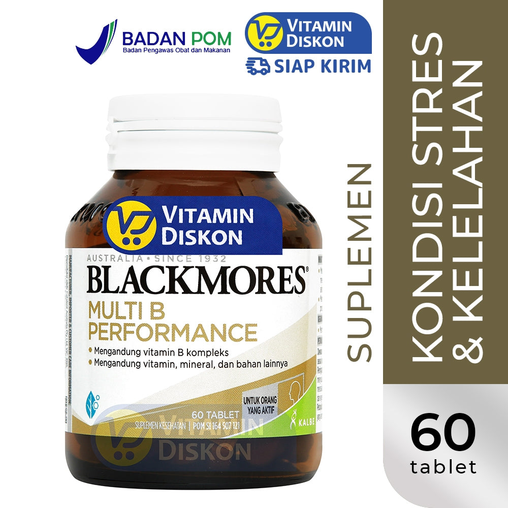 BLACKMORES MULTI B PERFORMANCE BPOM KALBE 60 TAB