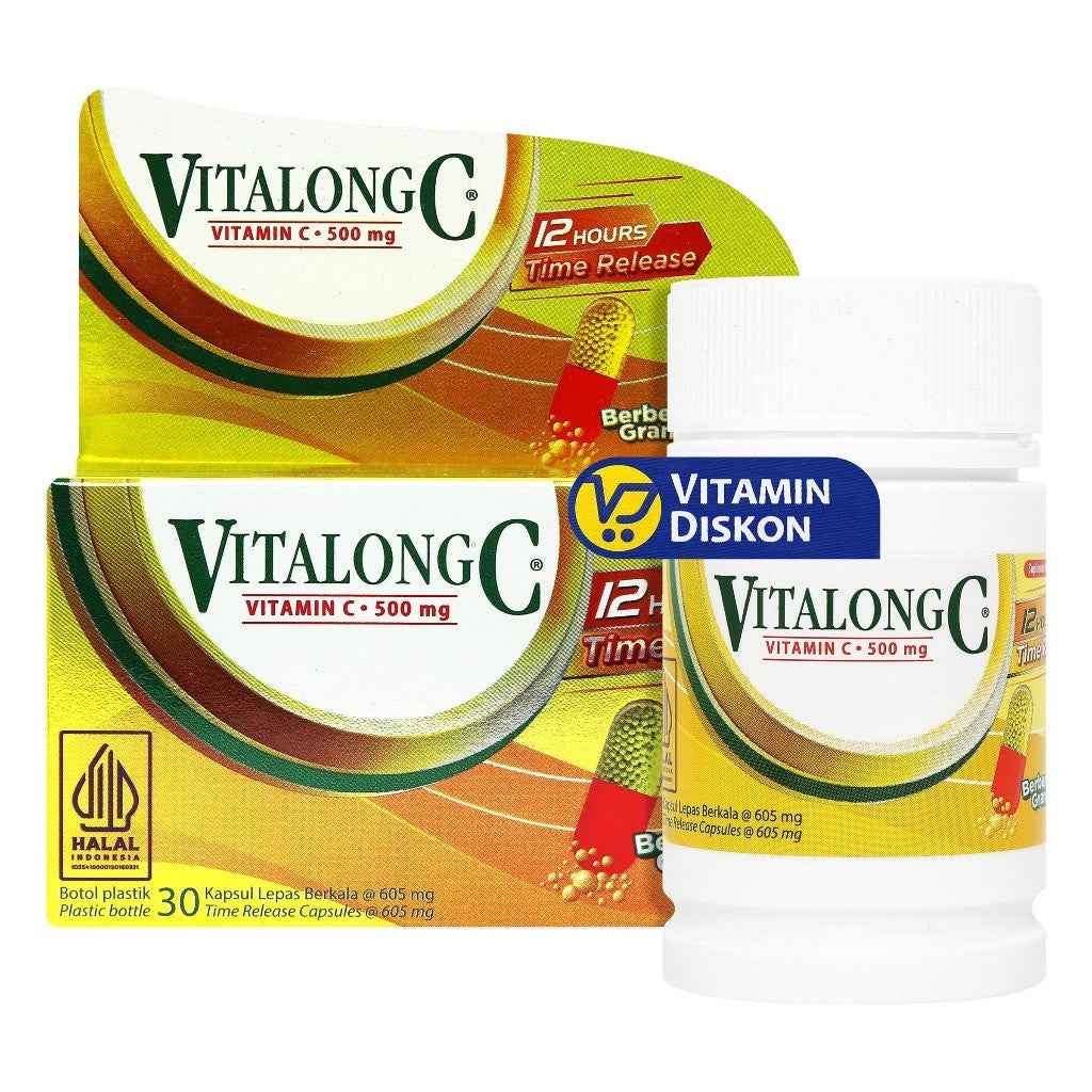 VITALONG C VITAMIN C 500 MG ISI 30 KAPSUL