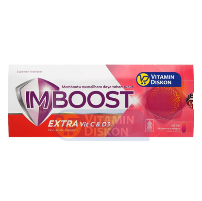 IMBOOST EXTRA VIT C & D3 1 STRIP - ISI 8 TABLET