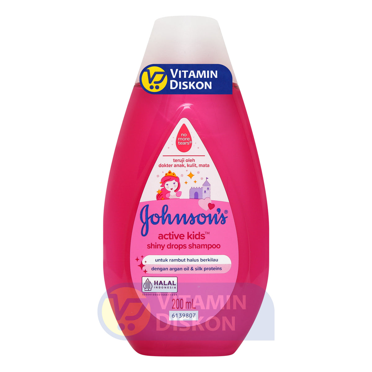 JOHNSONS ACTIVE KIDS SHINY DROPS SHAMPOO 200 ML