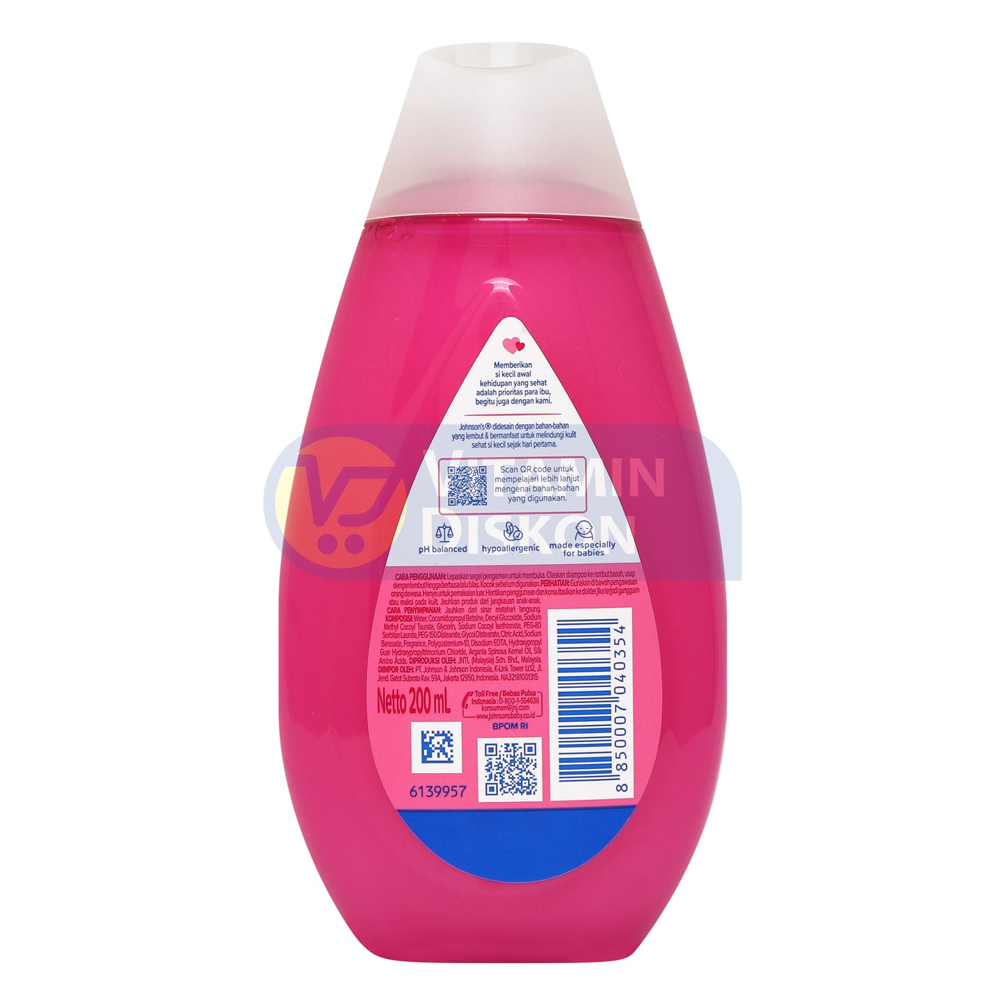 JOHNSONS ACTIVE KIDS SHINY DROPS SHAMPOO 200 ML