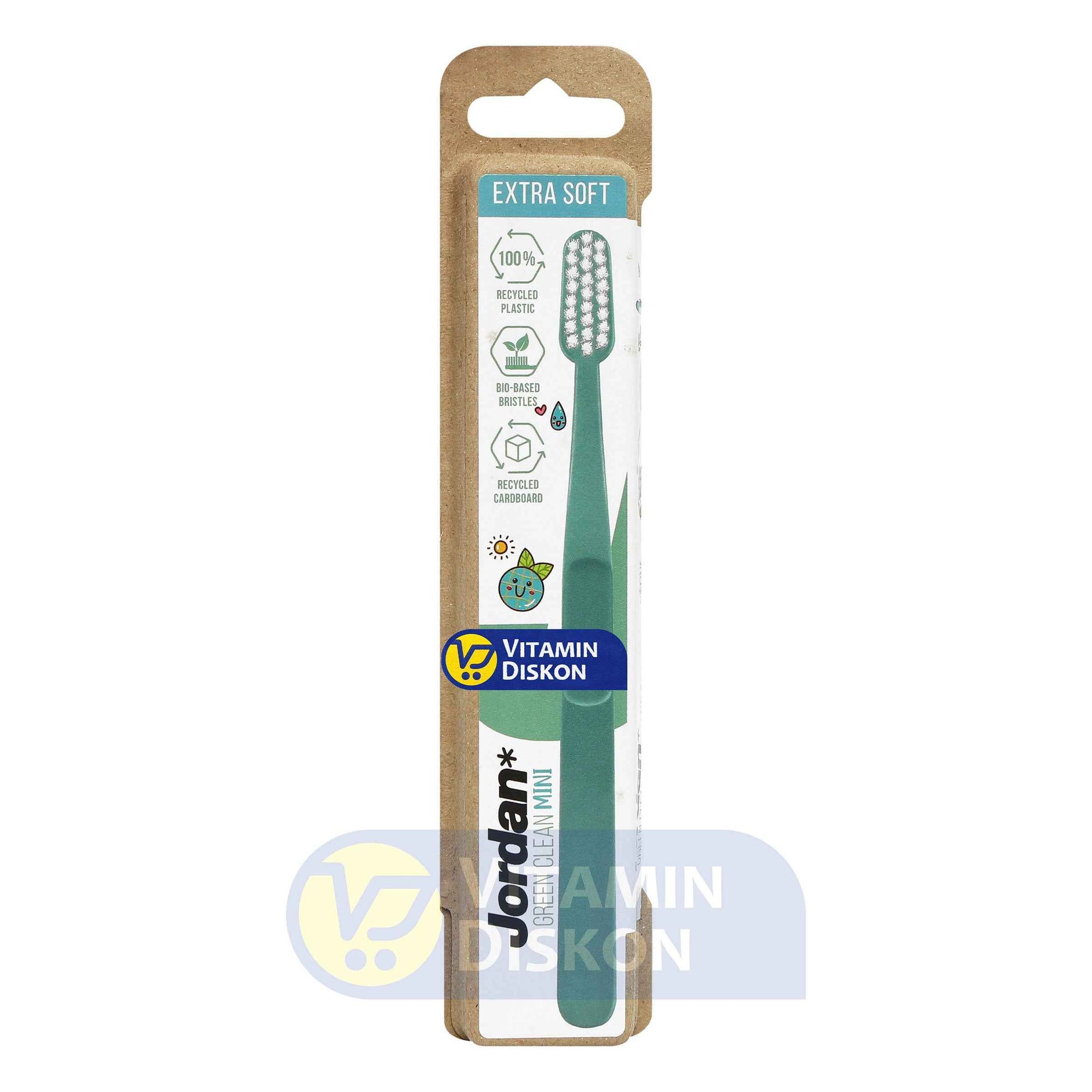 JORDAN TOOTHBRUSH GREEN CLEAN MINI