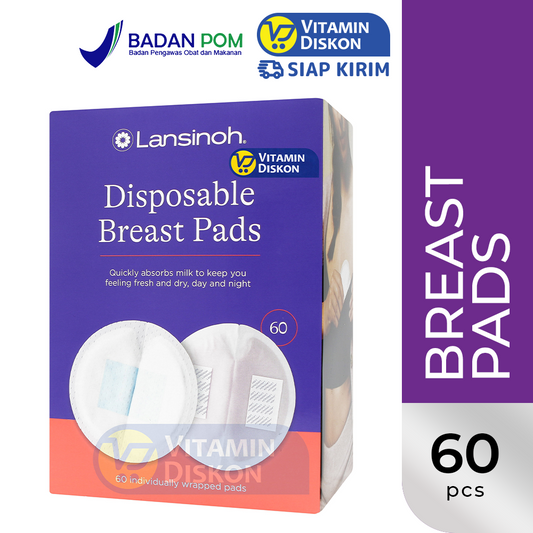 LANSINOH DISPOSABLE BREAST PADS 60 PCS