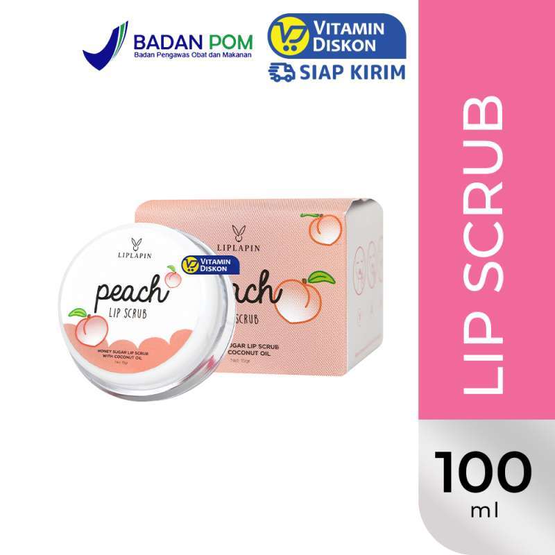 LIPLAPIN LIP SCRUB PEACH 15GR