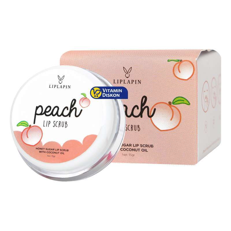 LIPLAPIN LIP SCRUB PEACH 15GR