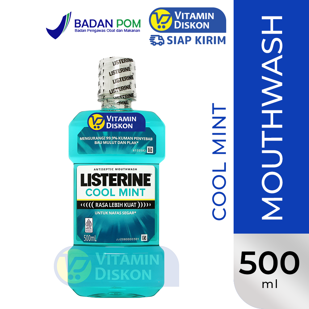 LISTERINE ANTISEPTIC MOUTHWASH COOL MINT 500ML