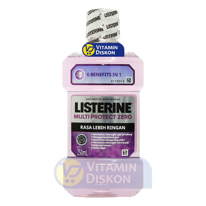 LISTERINE ANTISEPTIC MOUTHWASH MULTI PROTECT ZERO 250ML