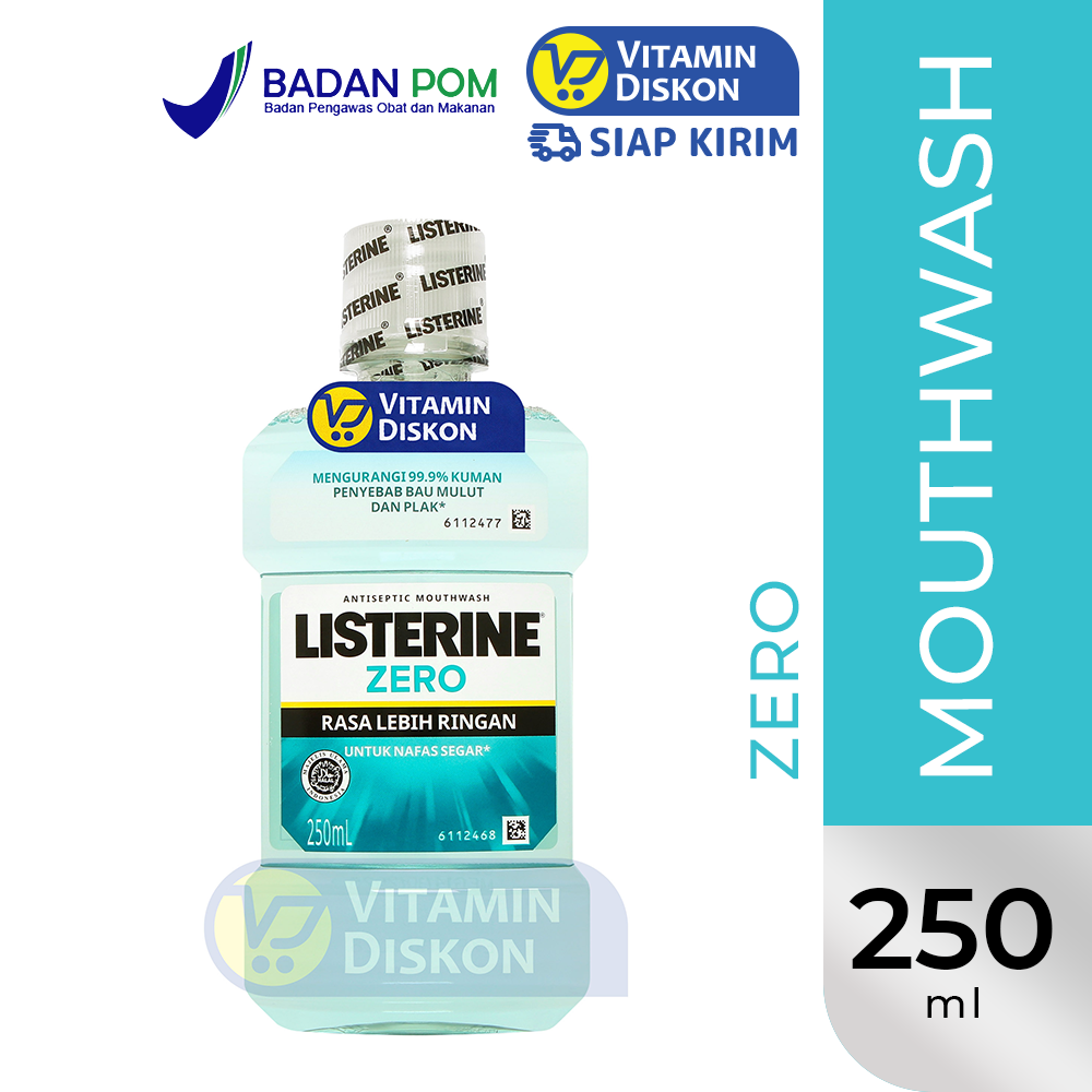 LISTERINE ANTISEPTIC MOUTHWASH ZERO 250ML